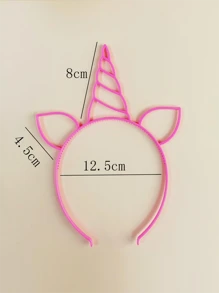 6pcs/Set Candy Color Deer Horn Ear Headband, Cartoon Unicorn Hair Accessories For Kids, Fashion Party/Holiday Headdress