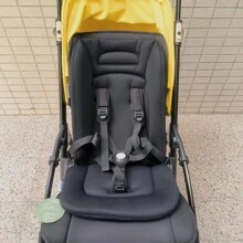 1pc Thickened Cotton Stroller Seat Cushion, Baby High Chair Pad, Soft Pure Cotton Stroller Accessory For Autumn/Winter - Multicolor - View 7