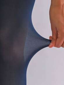 1 条宝蓝色连裤袜，简约时尚休闲装 - 藏蓝色 - 查看 3