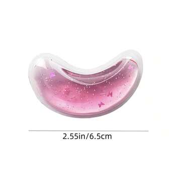 1 对可重复使用的凝胶眼贴，冷却凝胶珠眼罩可缓解眼部疲劳和压力