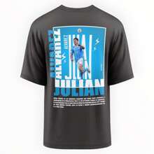 Playera Hombre Camisa Julián Álvarez Fútbol Manchester City - Negro - Ver 1