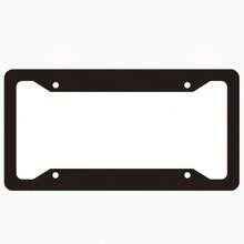 Custom 6x12 Inch Aluminum Personalized License Plate Frame, Record Your Memorable Moments, High Attention Catching Customized License Plate Frame, Personalized Design With Photo, Text, Logo (1 Set)