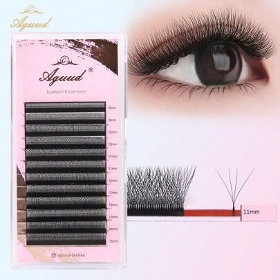 4D W Shape Clover Premade Blooming Hand Woven Fans Volume Cashmere Wispy Lash Extensions Lash Clusters, Eyelash Clusters, Individual Eyelashes, Lashes, Fake Lashes