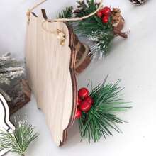 1 件木制复活节工艺品字母兔子装饰复活节快乐派对装饰欢迎每只兔子吊坠蓝色/粉色兔头吊坠适合节日气氛装饰 - 彩色 - 查看 7