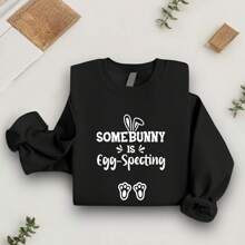 Somebunny Is Egg-Specting Sweatshirt, Somebunny Has A Secret Sweatshirt, Couples Easter Pregnancy Announcement Hoodie, SSN-321
