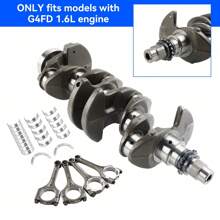 G4FD 1.6L Engine Crankshaft & Rods & Bearing For Hyun-Dai Accent Kia Rio Soul - 銀色 - 查看 3