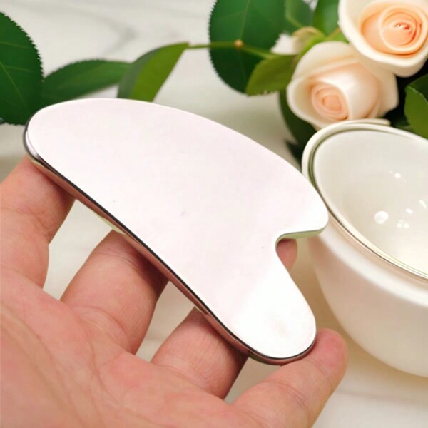 1pc Mini Stainless Steel Facial Massage Tool, Face Care Beauty Tool For Home And Salon Use