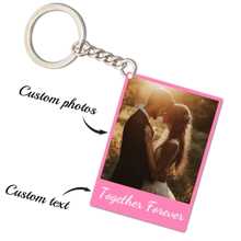 1pc Personalized Letter Acrylic Photo Keychain, Customized Couple/Name/Text Color Acrylic Keyring, Valentine's Day, Graduation, Birthday, Anniversary, Father's Day, Mother's Day, Best Friend, Gift For Him/Her