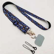 Mobile Phone Lanyard Print Back Hanging Neck Chain Crossbody Leopard Adjustable Shoulder Wide Pendant Anti-Lost Sling With Clip Gifts For Mother, Family, Friends, Birthday, Holiday Phone Charm, Phone Chain