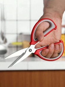 1pc Heavy Duty Stainless Steel Tailor Scissors With Comfortable Grip Handle For Sewing Fabric Cutting, Professional Craftsmanship