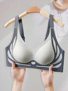 Soutien-gorge léger de maintien de la poitrine, soutien moelleux, sans couture, léger avec un effet push-up