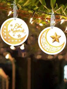 1/2 Stücke Acryl Ramadan Dekoration - Acryl Islamische Dekoration - Eid Mubarak Dekorationen, Ramadan Hängezierrat geeignet für Partys