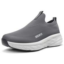 Men's Sneakers, Breathable Slip-On Shoes For Men - Dark Grey - View 2