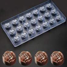 1pc Multi-Style Available Transparent Chocolate Molds DIY Jelly Candy Moulds Cake Decoration Tools Household Kitchen Baking Accessories