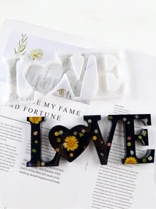 1pc LOVE Silicone Candle Molds DIY Scented Plaster Pendants Making Tools