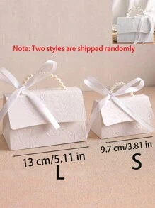 10 túi quà trang trí ngọc trai, túi đựng quà tiệc tối giản, hộp quà giấy trang trí tay cầm ngọc trai, hộp quà màu trắng tinh tế, thích hợp cho Ngày Valentine, quà cưới, hộp hoa dập nổi, túi đựng quà mini, thích hợp làm hộp quà tặng, túi quà nhỏ, quà tặng đám cưới, trang trí tiệc, quà tặng Ngày của Mẹ, quà tặng, tiệc cô dâu mùa thu, quà tặng tiệc Ngày Valentine. - trắng - Xem 5
