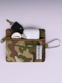 1pc Malist Outdoor Brand Pouch For Camping Hiking Fishing Card Holder Keychain Earphone With Zipper Casual Style Lanyard Length Approx. 45cm For Men Wallet Mini Wallet Purse Wallet For Women Coin Wallet - Multicolor - View 5