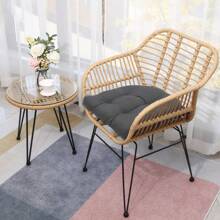 2PCS U-Shaped Cushion Wicker Chair Seat Pads Waterproof Outdoor Garden Furniture Pads Solid 6" Thick Tufted Wicker Seat Cushion Sets Waterproof 2 Pieces Wicker Furniture Cushions Outdoor Cushions For Patio Furniture - 深灰色 - 查看 8