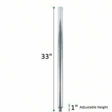 Galvanized Steel Legs For Work Tables (33" Legs,4 Pack) - Silver - View 2