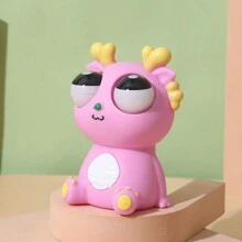 1pc Pop-Out Eyes Dinosaur Squeeze Stress Relief Toy - Pink - View 7
