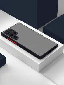 Anti-Scratch And Shockproof Matte Transparent Full Camera Protection Slim Phone Case, Compatible With IPhone 16/15/14/13 Pro Max, X XR, S25/S24/S23 Ultra Plus, - Black - View 1