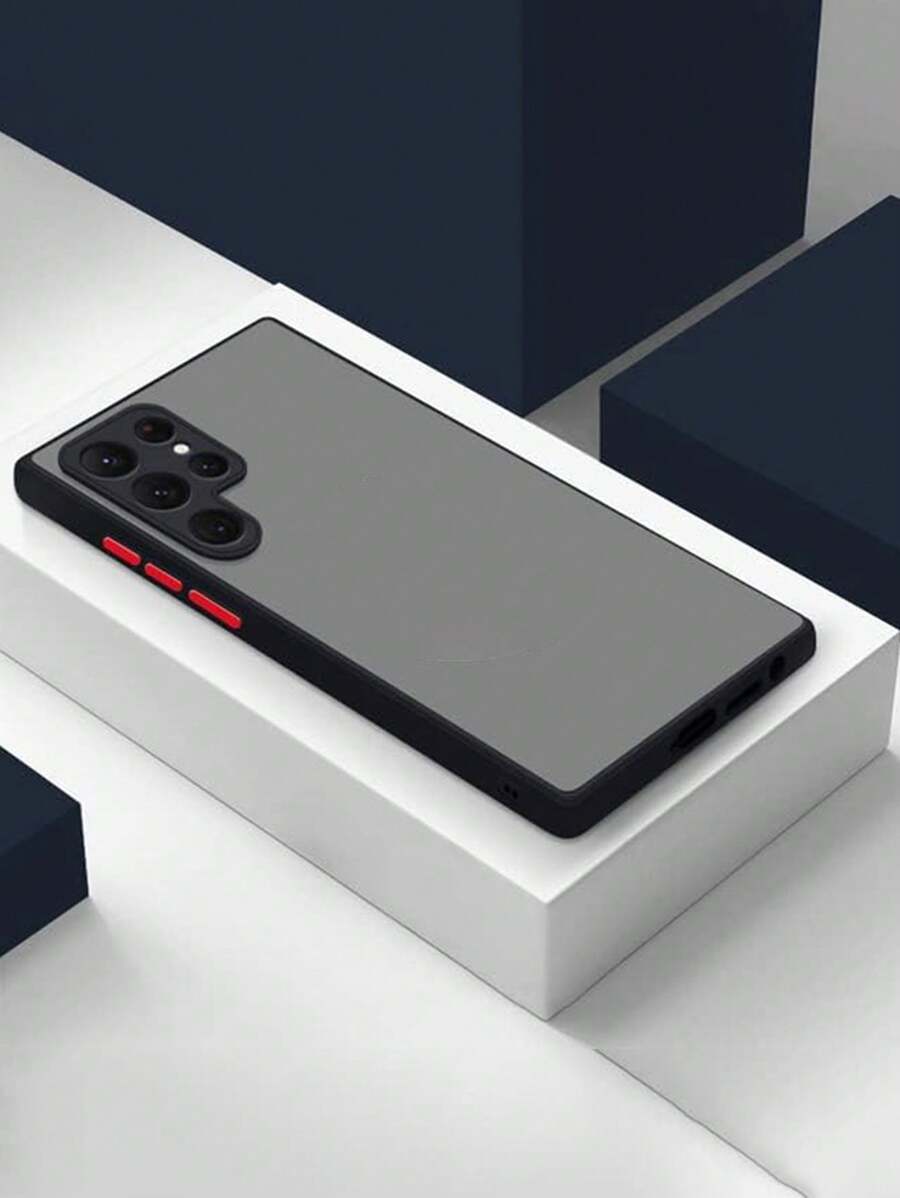 Anti-Scratch And Shockproof Matte Transparent Full Camera Protection Slim Phone Case, Compatible With IPhone 16/15/14/13 Pro Max, X XR, S25/S24/S23 Ultra Plus, - Black - View 1