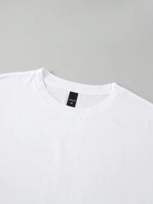 Sport Corelite Boyfriend Style Men's WRC FIA World Rally Championship Print Crew Neck Short Sleeve Sports T-Shirt, Racing,Rally,Sports Shirt,White T-Shirt,Men's Fashion,Cycling, Fitness, Gym Clothes Boyfriend Style - White - View 3