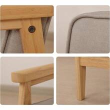 Wooden Kids Sofa Chair Comfortable PVC Child's Chair For Children - Beige - View 6