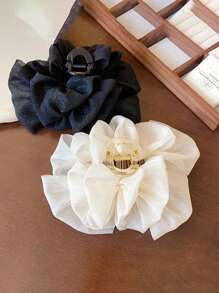 2 件云羽毛蝴蝶结发夹，优雅蓬松发饰，简约时尚风格，适合女性和女孩，适合派对、户外、服装搭配狂欢节、狂欢节发夹爪夹发夹发夹发夹发夹发夹 - 彩色 - 查看 12