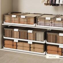 别致奢华带轮底柜，可自由组装和拆卸，放在床下、沙发下或作为储物箱