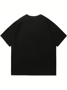 Men's T-Shirt, Classic Graphic T-Shirt, Soft And Comfortable T-Shirts For Men, Script Logo, 180g, 100% Cotton