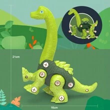 DIY Dinosaur Toys For Kids With Electric Drill,Fun Dinosaur Toy,Realistic Dinosaur As A Birthday Gift,Tyrannosaurus Rex, Velociraptor, Brachiosaurus And Triceratops Are Available In A Variety Of Specifications For You To Choose From. They Can Be Used As Children's Day Gifts, New Year Gifts, And Back-To-School Gifts For Kids. - TOY531-粉紅色包裝-4隻恐龍 - 查看 2
