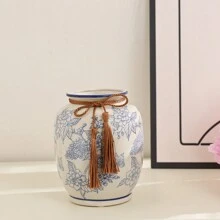 Superior Sense Of Light Luxury New Chinese Celadon Vintage Ceramic Vase Living Room Water To Raise Flower Arrangements Fresh Flower Decorations Ornaments Gifts Birthday Graduation Home Decor Room Decor Flower Vase Glass Vase - Multicolor - View 10