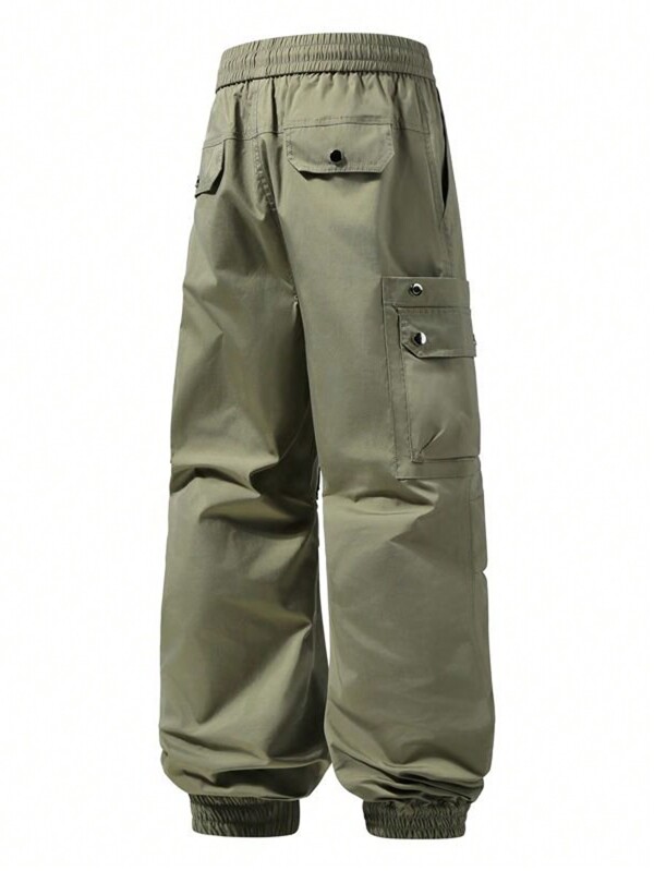 25 Calças cargo soltas estilo rua primavera masculinas, calças largas da moda estilo casal, estética japonesa