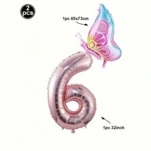 New 40"/32" Large Size Numbers 1-9 Bowknot Foil Balloon Kits, Birthday, Wedding Anniversary Party Decor Foil Balloon