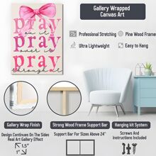 1pc Framed Canvas Poster Christian Wall Art Canvas Paintings, Ideal Gift For Bedroom Living Room Corridor, Wall Art, Wall Decor,  Room Decoration - Black - View 5