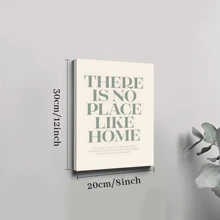 1pc Framed Canvas Poster, No Place Like Home Wall Art Canvas Paintings, Ideal Gift For Bedroom Living Room Corridor, Wall Art, Room Decoration