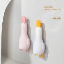 1pc Duck-Shaped Hair Clip Bathroom Cleaning Clamp, Multi-Functional - Multicolor - View 2