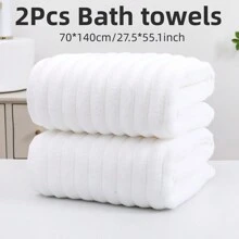 2 件/套厚实柔软亲肤浴巾，非常适合洗脸、沐浴、裹身、吹干头发、SPA、游泳、健身、卸妆、浴室必需品母亲节鲜花、送给妈妈的个性化礼物、最后一分钟的礼物、母亲节创意、母亲节礼物、送给妈妈的手工卡片、50 美元以下的最佳母亲节礼物 - 彩色 - 查看 13