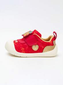 mini bala 幼儿防滑鞋，轻便透气步行运动鞋 - 紅色調 - 查看 5