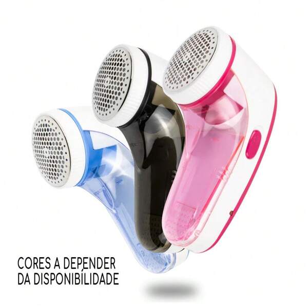 Removedor De Pelos Papa Bolinhas Com Pilhas AA Sem Fio Roupa Sofá 6 Lâminas Rotativas