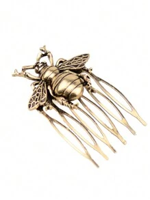 Vintage Hair Side Combs For Women Decorative, Retro Gold Pearl Rhinestone Metal Hair Comb Clips With Teeth Grip Crystal Bridal Hair Piece Pins For Wedding Accessories - Multicolor - View 12