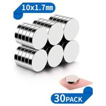 30 Pcs Super Strong Neodymium Disc Magnets,Small Magnets Heavy Duty, Mini Round Rare Earth Magnets. Best Gifts - Multicolor - View 6