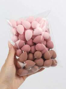 4/12 件迷你化妆海绵粉扑，便携式柔软化妆搅拌器，可水膨胀干湿化妆工具，柔软易用，适合遮瑕、修容、补妆，非常适合圣诞礼物