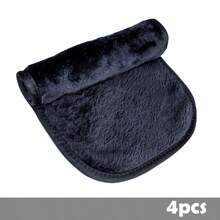 4pcs Make-Up Remover Cloth Set Reusable, Ultra-Soft Washable Cloth Suitable For All Skin Types, Washable Makeup Remover Cloth Puff/Towel, Pink/Grey - Multicolor - View 10