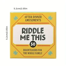 After-Dinner Entertainment - 50 Card Deck, Family Table Game, Paper Material, Quick-Witted And Word Game, Party Game Cards (Mini Version 5*5cm)