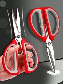 1pc Heavy Duty Stainless Steel Tailor Scissors With Comfortable Grip Handle For Sewing Fabric Cutting, Professional Craftsmanship