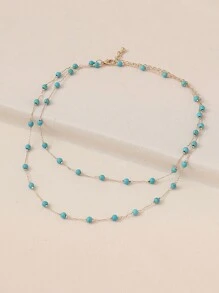Vòng cổ trang trí màu ngọc lam - Màu xanh ngọc - Xem 6