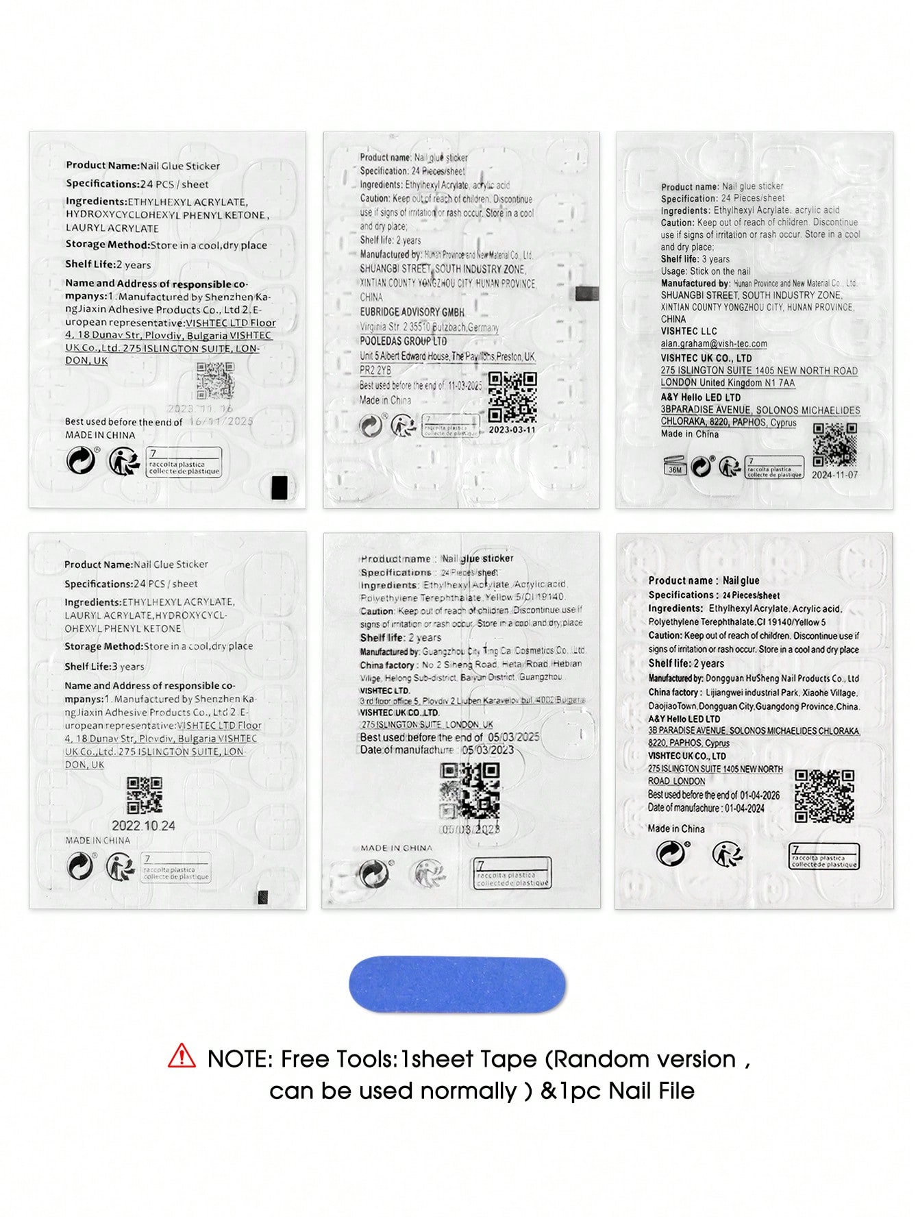 طقم 10 أظافر ضغط برغندي بنمط عين القط اليدوية، منا...