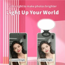 Mini Cell Phone Led Lamp Adjustable Live Brightness Phone Photography Clip Live Video Beauty Universal Selfie Fill Light - Multicolor - View 4